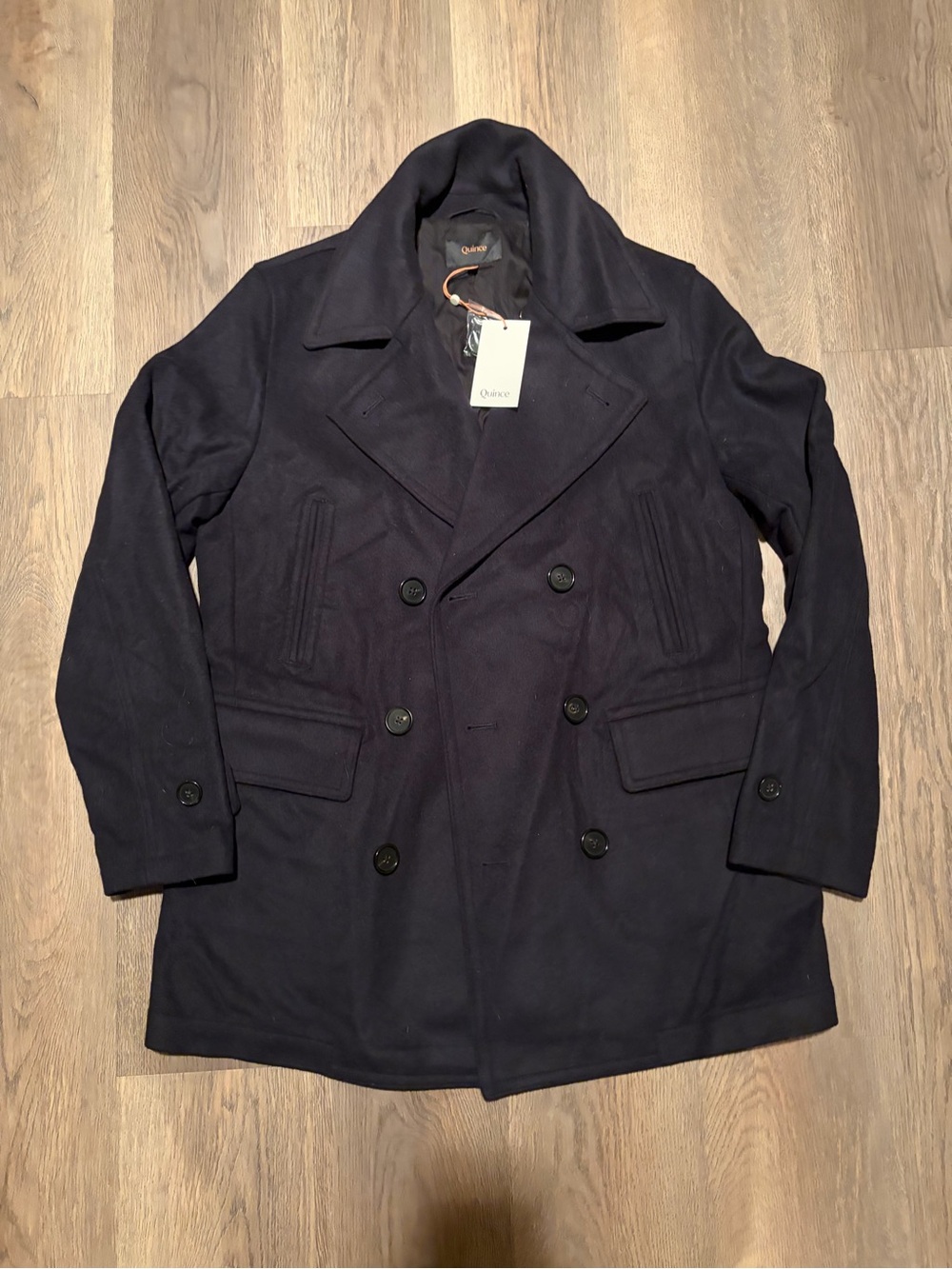 Quince Men's Double-Breasted Pea Coat